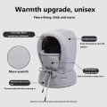 Fashion Polar Fleece Lined Hood Hat Men Women's Thick Warm Winter Balaclava Ski Mask Outdoor Sports Snow Travel Plush-Lined Thickened Thermal Hat with Face Mask for Men and Women, Ski Winter Hats for Cold for Women- The Asia Express. 
