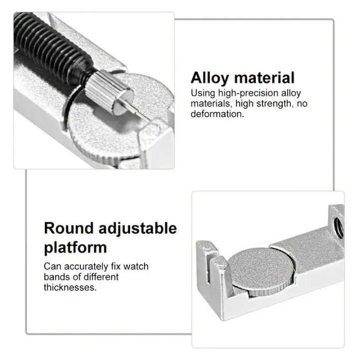 Watch%20Band%20Link%20Remover%20With%202%20Extra%20Punch%20Pins,%20For%20Watch%20Strap%20Adjustment%20And%20Watch%20Repair%20Watch%20Band%20Holder%20Block%20Strap%20Link%20Remover%20Adjuster%20Repair%20Tool%20Watchmaker%20PIN2%20Everyone%20will%20be%20able%20to%20use%20-%20Image%204