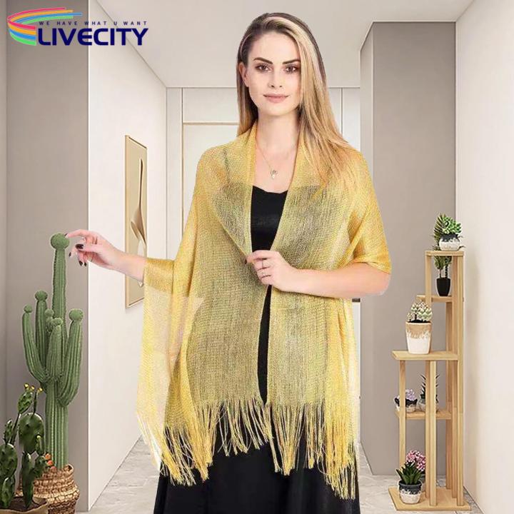 Lady%20Dress%20Shawl%20Long%20Tassel%20Shirt%20Dress%20Matching%20Party%20Shawl%20-%20Image%205