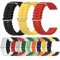 22mm Smart Watch Silicone Premium Strap Ocean Style Watch Belt for Unisex Suitable for Square Shape Watch. 