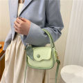 Only Green Handbags Women2023New Fashion Korean Saddle Bag All-MatchinginsShoulder Messenger Bag.