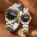 OLEV-S NEW Fashion Watches Couple Watch Stainless Steel waterproof Watch For Men and Women 1jora.