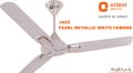 Orient Jazz Ceiling Fan (1400MM / 56") Pearl Metallic White Chrome. 