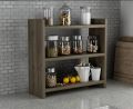 Spice Shelf Counter | Wood Countertop Spice Rack Organizer | Modern Shelving, Office Organizer, Kitchen Rack Wooden Shelf for Spices | Essential Oil Storage | Rustic Kitchen Decor (18x24x6).