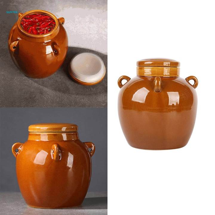 Ceramic%20Storage%20Jar%20with%20Lid%20Set%20Traditional%20Handmade%20Sealed%20for%20Pickels%20Table%20Home%20-%20Image%204