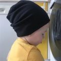 Cotton Baby Hat Street Dance Hip Hop Cap Spring Autumn Toddler Hat for Boys Girls Knit Beanie Hat Solid Color Kids Hat.
