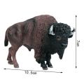 【3C VictoryEagle】Children'S Solid Simulation Model Wild Milk Cow Yak Toy Hand Bison Figurine.