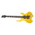 Electric Guitar 24 Fret Yellow Flame Shaped Electric Guitar Beginner Kit Wit CHW. 