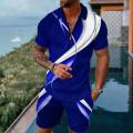 Summer Tracksuits For Men Polo Shirts Shorts 2Piece Sets Luxury Brand Set Casual T-shirts Shorts Sets Man Tracksuit Suit Outfits. 