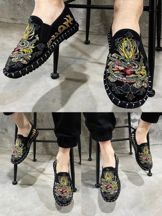 Dragon%20Print%20Fabric%20Sneaker%20-%20For%20Men%20-%20Image%203