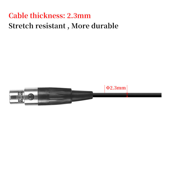 iiiMymic%20Black%20Concert%20Pro%20Condenser%20Headset%20Microphone%20For%20Shure%20Wireless%20Body-Pack%20Transmitter%20Mini%204pin%20XLR%20TA4F%20Connector%20-%20Image%204
