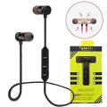 Metal Sports Bluetooth Headphone Sweat Proof Earphone Magnetic Earpiece Stereo Wireless Headset for Mobile Phone for Android. 