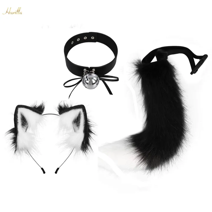 Animals%20Ears%20and%20Tail%20Cat%20Ear%20Hair%20Band%20Lovely%20Cat%20Ear%20and%20Long%20Tail%20Black%20White%20-%20Image%204