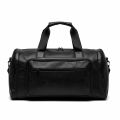Water-Resistant PU Leather Travel Duffel Bag.