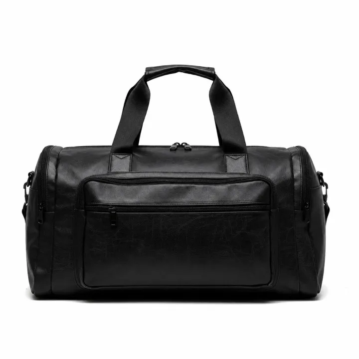 Water-Resistant%20PU%20Leather%20Travel%20Duffel%20Bag%20-%20Image%202