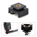 1/4" Screw metal flash hot shoe mount adapter light stand tripod.