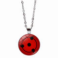 Cross-border new accessories Naruto Sharingan Time Gem Necklace Bracelet Earring Set Decoration. 