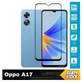 Oppo A17/A17K Full Glue Tempered Glass Screen Protector Transparent. 