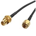 TWEXQNY 12 inch RP-SMA Female to RP SMA Female Plug RF Pigtail Cable RG316 & 3Meter Fi extension cable RP SMA antenna connectors. 