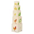 Life Cycle Toys Montessori Wooden Blocks Life Cycle Kit Toy Stacking Blocks Kids Figure Match Set Toy Stacking Block Sets.