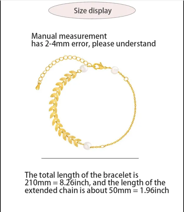 Trendy%20Fashionable%20Pearl%20Leaf%20Chain%20Golden%20Bracelets%20for%20Girls%20Charm%20Jewelry%20-%20Bracelet%20for%20Women%20Simple%20Fashion%20New%20Collection%20-%20Image%207