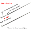 1 Tool Piercing Threaded Stretching Rod - Jewelry Externally Length) Steel Pc Guide. 