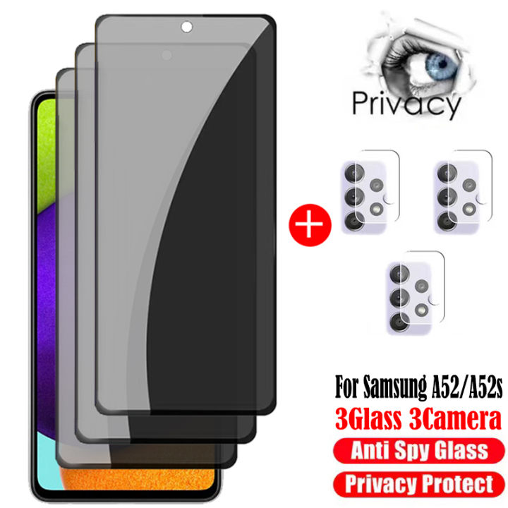 3D Privacy Screen Protectors For Samsung Galaxy A52 Anti-spy