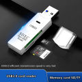 1pc 2 in 1 USB 3.0 USB Card Reader Micro SD TF Memory Card Adapter PC Laptop Extension Converter Mobile Phone Card Reader Rider.