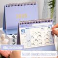 Spiral 2025 Desk Calendar Standing Flip Table Desktop Calendar Schedule Daily Monthly Agenda Organizer Gifts.
