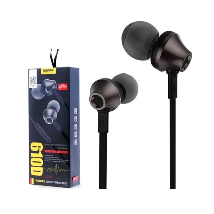 Remax RM 610D Stereo Music In Ear Super Bass Earphone | Daraz.com.bd