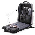 Black Hard Shell Bag Leisure Commuting Waterproof Lightweight Business Backpack Men's Backpack Anti-theft Lock Computer Bag.