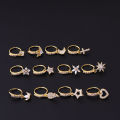 iz gothic body glyph wing zircon pendant perforated nose ring hoop woman nasal diaphragm star ten perforated nar body jewelry wholesale. 