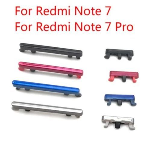 for Xiaomi Redmi Note 7 pro Side Volume Button + Power on / off Buttton Key Set for Redmi Note 7 pro Replacement Parts - Xiaomi Side Button and