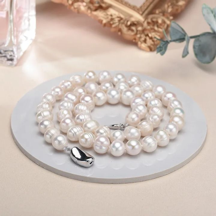 New Hot Real White Freshwater Cultured Pearl Necklaces for Women