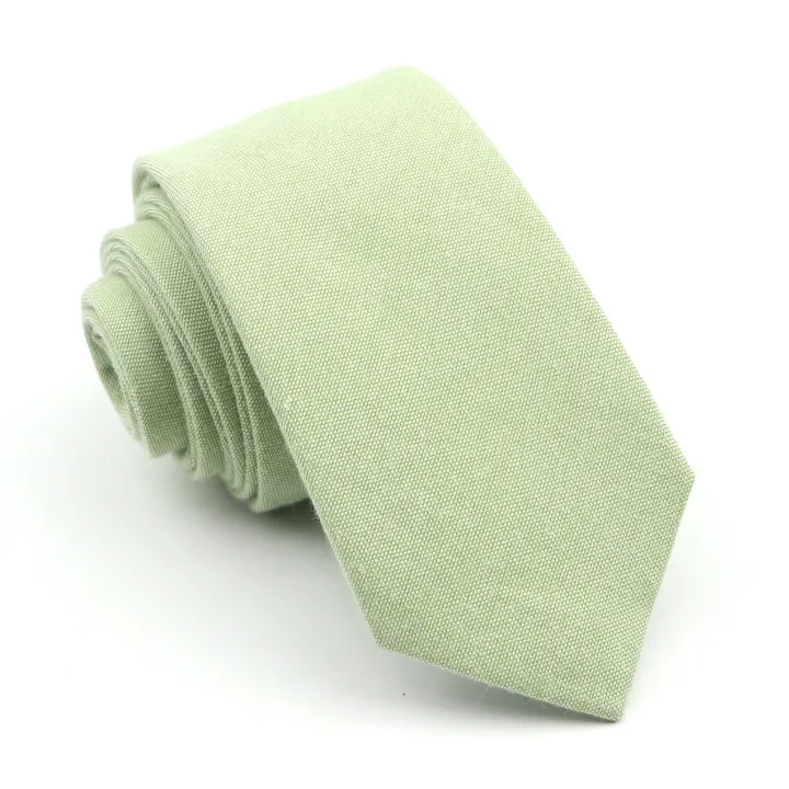 New%20Colorful%20Men's%20Solid%20Color%20Necktie%20100%25%20Cotton%206.5CM%20Skinny%20Pink%20Green%20Sky%20Blue%20Wedding%20Party%20Tie%20Gift%20Cravat%20Men%20Accessory%20-%20Image%205