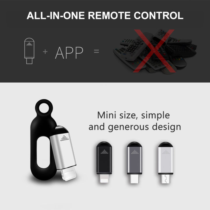 SmartPhone%20Infrared%20Transmitter%20Universal%20Mini%20Remote%20Controller%20Replacement%20iOS%20Type-C%20Micro%20USB%20Connector%20TV%20Camera%20Fan%20-%20Image%203