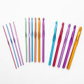 12PCS Aluminum Crochet Hooks Knitting Needles Crochet Hooks Set Arthritic Hands Multicolor Crochet Needles for Yarn Craf.