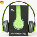 P47 Wireless Headphone Bluetooth 5.0 Earphone Foldable Bass Helmet Support TF-Card For PS4, Phone, PC With Mic Headsets Gift P47 Wireless Bluetooth Headphone Earphone with SD Card Slot P47 Headband Foldable Stereo Bluetooth Headphones Wireless Headset.