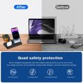 3 in 1 Wireless Charger Stand for Apple Watch Airpods Pro Multiple Devices Fast Charging for iPhone 14 13 12 11 XS XR X 8 7 Plus.