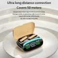 Tinzzi TWS M46 Wireless Bluetooth Earbuds Handfree Calling Driving Earphones Automatic Noise Canceling Headphones HIFI Stereo Headset With Charging Case. 
