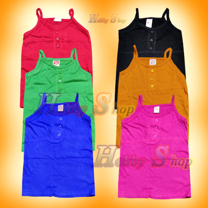 Multi Color girls Tank Top (6 Pieces Set) by difference color