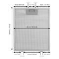 2PCS Cooker Hood Filters Metal Mesh Extractor Vent Filter.
