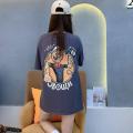 Exclusive for Fans Summer New Popeye PrintTT-shirt Internet Hot Trendy Fashion Loose Western Style Letters. 