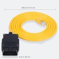 ESYS ENET Cable For BMW F-series ICOM OBD2 Coding Diagnostic Cable Ethernet to Data OBDII Coding Hidden Data Tool OBD2 Scanner.
