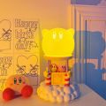 Kirby Pat Light Silicone Night Lamp Touch Sensor Atmosphere Lamp Bedroom Bedside Table Lamp Anime Figures Gift for Children.