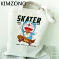 Cartoon Doraemon shopping bag canvas shopper reusable tote bag bolsas reutilizables string shoping boodschappentas cabas. 