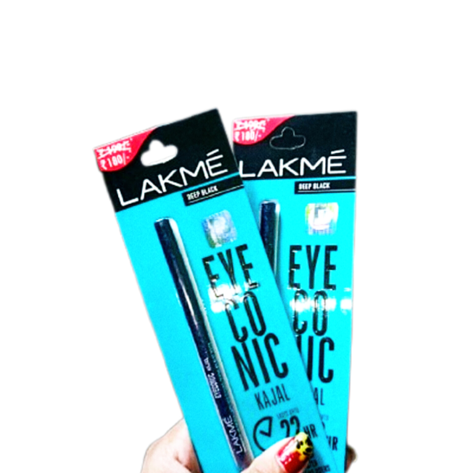 Indian Lakme Eyeconic Deep Black Waterproof Kajol Eyeliner - 24hr Matte Finish Long-Lasting Indian Kajol & Eyeliner