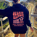 Ocean Beach Hoodie Aesthetic Hoodie Tumblr Sweatshirt CA Surf Tee Trendy Oversized Hoodie Coconut Hoodie Unisex Aesthetic Tops. 