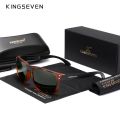 KINGSEVEN Brand Polarized Sunglasses Square Retro TR90 Women Men Carbon Fiber Pattern Design Outdoor Sports Eyewear UV400. 