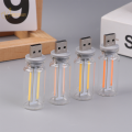 Retro USB LED Filament Touch Dimming Bulb 5V Retro LED Edison Bulb Night Light Camping Incandescent Decorative LED Lighting.